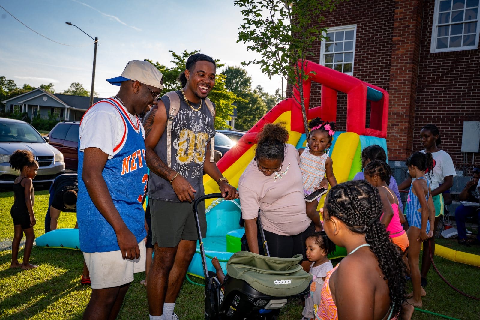 Neighbors gathered in Nicholtown